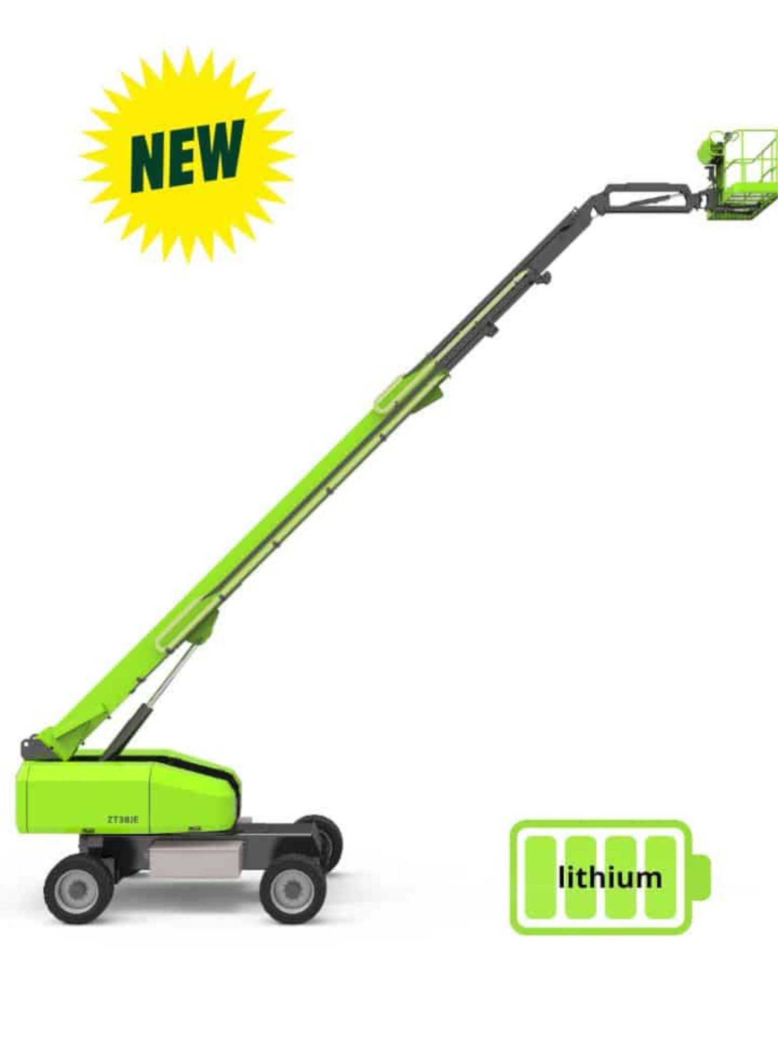 BAC Polska - Sprzedaż - Nowy Podnośnik Teleskopowy Elektryczny - Zoomlion ZT38JE Li 4×4