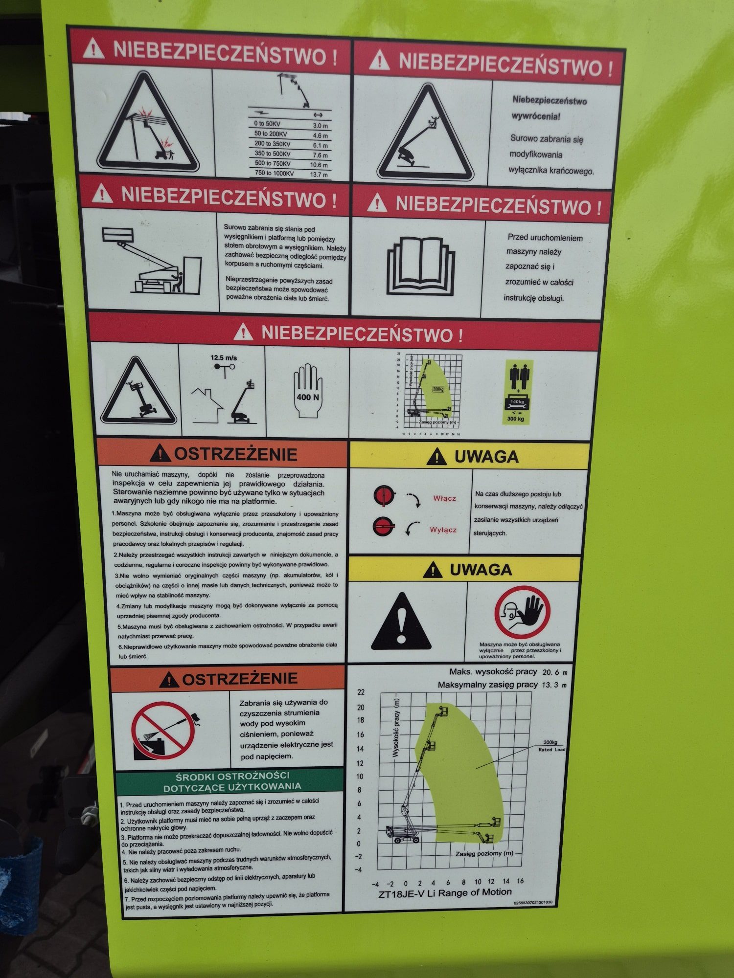 zoomlion zt18je v li Zoomlion ZT18JE-V LI 4x4 - Product gallery image - BAC Poland AWP parts
