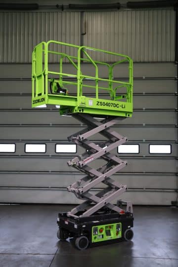 Zoomlion ZS0407DC-Li scissor lift in stock.