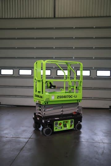 Zoomlion ZS0407DC-Li scissor lift in stock.