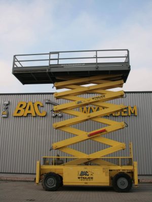 Scissor lift at BAC warehouse.