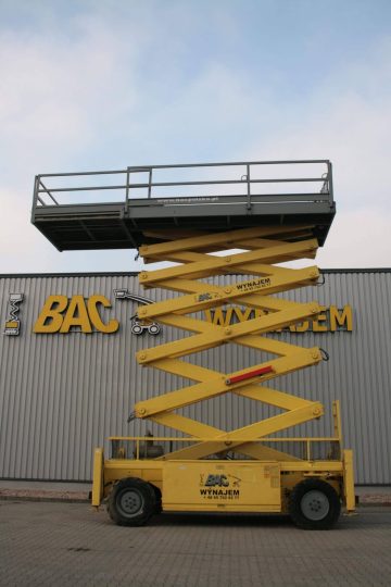 Scissor lift at BAC warehouse.