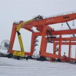 Port crane at Kutno terminal.