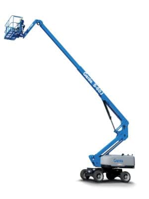 Genie S-60 aerial work platform on a white background.