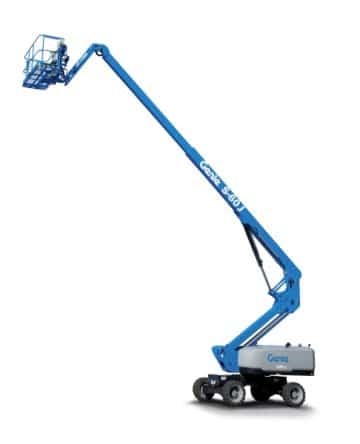 Genie S-60 aerial work platform on a white background.