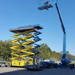 Aerial work platforms and aerial work platforms on construction sites.