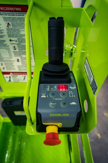 Zoomlion aerial lift control panel.