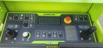 ZOOMLION construction machine control panel.