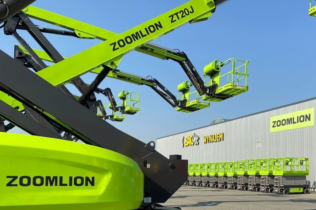 zoomlion's extensive fleet of mobile platforms