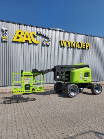 Zoomlion scissor lift in front of BAC's building.