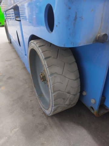 Industrial forklift tire.